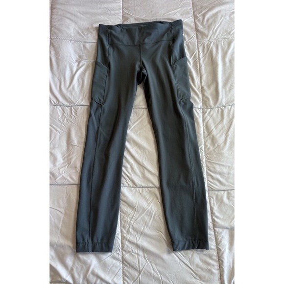 lululemon athletica Pants - Lululemon Speed Up Tight Leggings Size 6 Full On Luxtreme Solid Sea Steel EUC